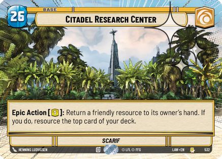Citadel Research Center (Hyperspace Foil) (532) - ALT - Rare - Foil
