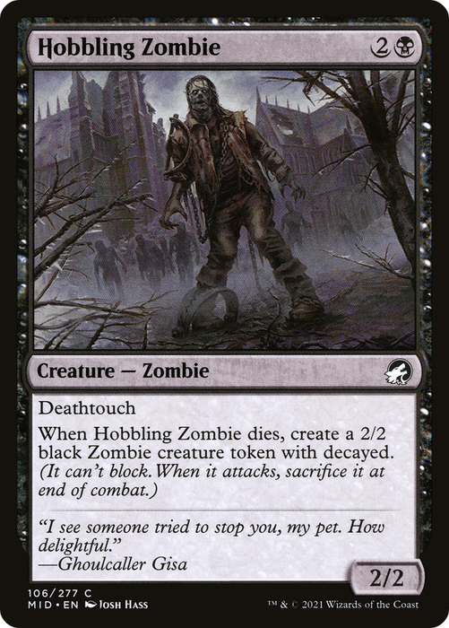 Hobbling Zombie (MID-106) - common - Foil