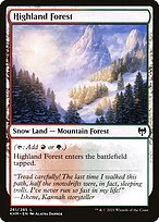 Highland Forest (KHM-261) - common: (snow) - Foil