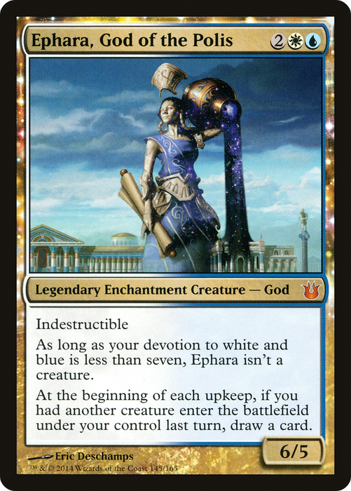 Ephara, God of the Polis (BNG-145) - mythic: (enchantment) - Foil
