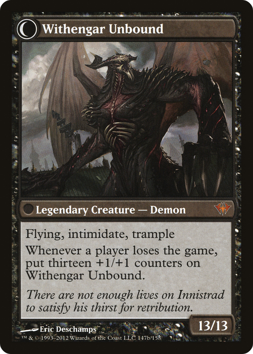 Elbrus, the Binding Blade // Withengar Unbound (DKA-147) - mythic: (Double Faced Transform)