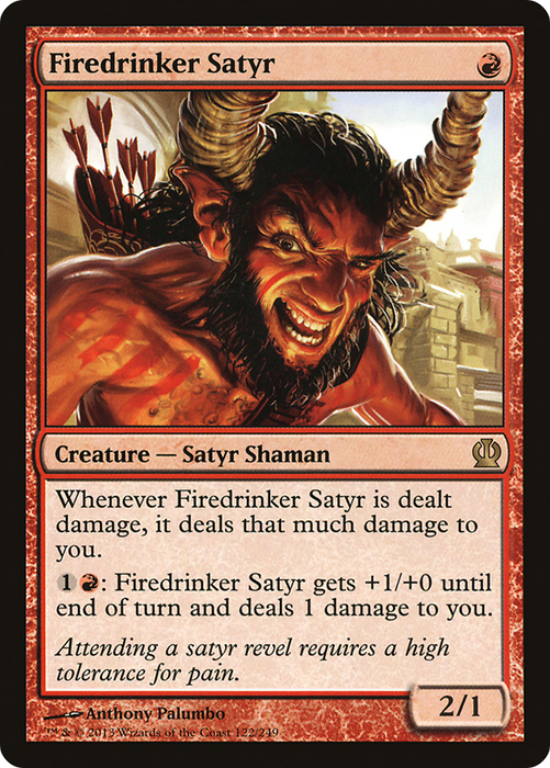 Firedrinker Satyr (THS-122) - rare - Foil