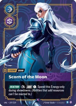 Diana - Scorn of the Moon (197/219) - UNL - Rare - Foil