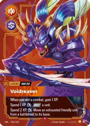 Kha'Zix - Voidreaver (201/219) - UNL - Rare - Foil