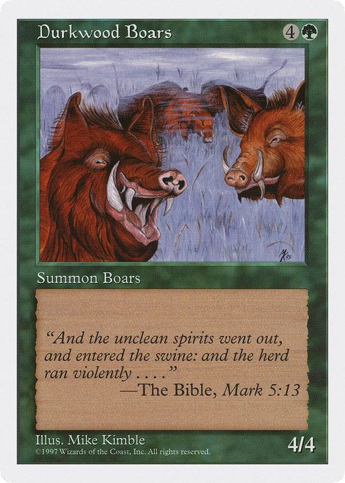 Durkwood Boars (5ED-289) - common