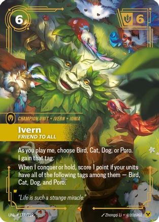 Ivern - Friend to All (177/219) - UNL - Epic - Foil
