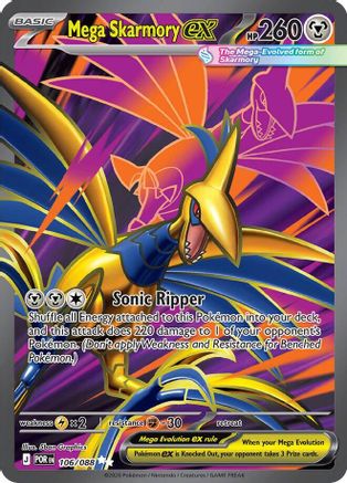 Mega Skarmory ex (106/088) - MPO - Ultra Rare - Holofoil