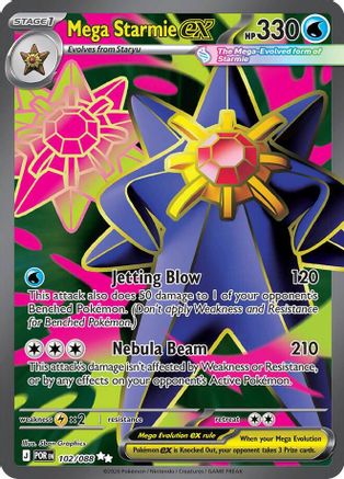 Mega Starmie ex (102/088) - MPO - Ultra Rare - Holofoil