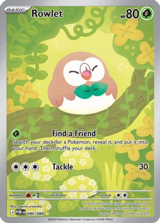 Rowlet (090/088) - MPO - Shiny Rare - Holofoil
