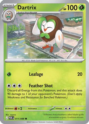 Dartrix (011) - MPO - Common - Reverse Holofoil