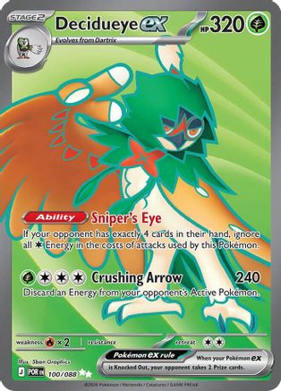 Decidueye ex (100/088) - MPO - Ultra Rare - Holofoil
