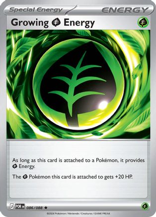 Growing Grass Energy (086) - MPO - Rare - Reverse Holofoil