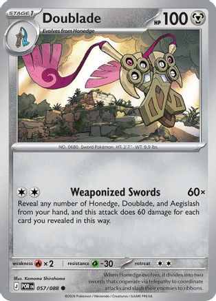 Doublade (057/088) - MPO - Common - Reverse Holofoil