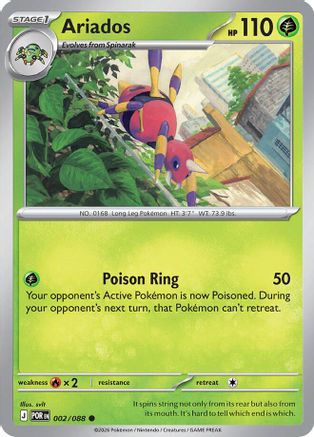 Ariados (002) - MPO - Common - Reverse Holofoil