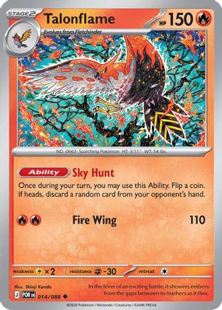 Talonflame (014/088) - MPO - Uncommon - Reverse Holofoil