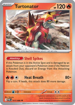 Turtonator (017) - MPO - Uncommon - Reverse Holofoil