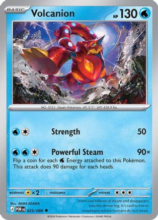 Volcanion (025) - MPO - Uncommon - Reverse Holofoil