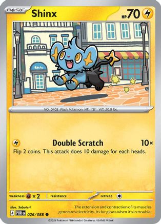 Shinx (026) - MPO - Common - Reverse Holofoil