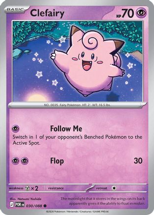 Clefairy (030/088) - MPO - Common - Reverse Holofoil