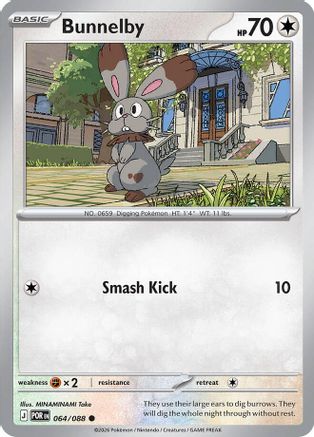 Bunnelby (064) - MPO - Common - Reverse Holofoil
