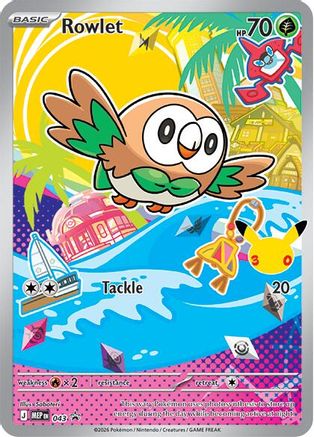 Rowlet (043) - MMEP  - Promo - Holofoil