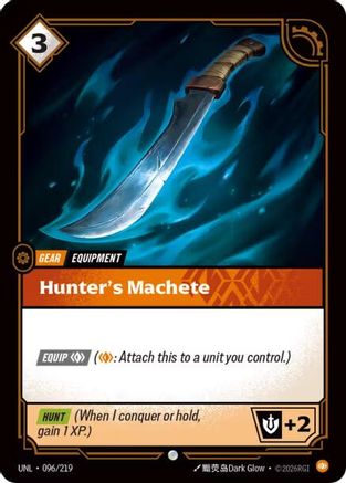 Hunter's Machete (096/219) - UNL - Common