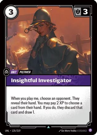 Insightful Investigator (135/219) - UNL - Uncommon