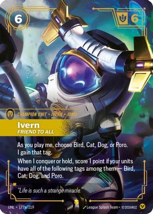 Ivern - Friend to All (Alternate Art) (177a/219) - UNL - Showcase - Foil