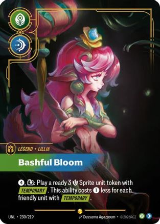 Lillia - Bashful Bloom (Overnumbered) (230/219) - UNL - Showcase - Foil