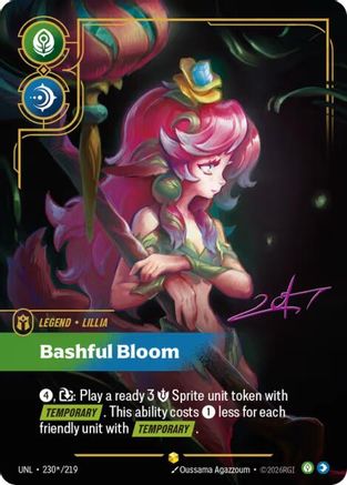 Lillia - Bashful Bloom (Signature) (230*/219) - UNL - Showcase - Foil