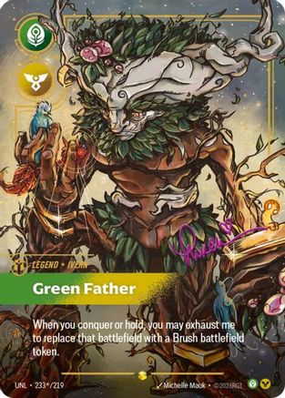 Ivern - Green Father (Signature) (233*/219) - UNL - Showcase - Foil