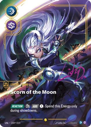 Diana - Scorn of the Moon (Signature) (234*/219) - UNL - Showcase - Foil