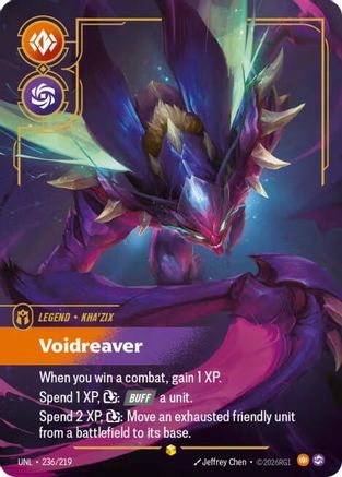 Kha'Zix - Voidreaver (Overnumbered) (236/219) - UNL - Showcase - Foil