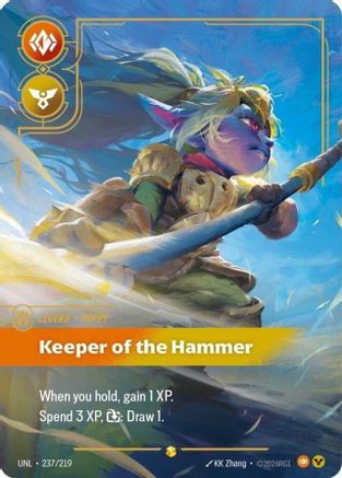 Poppy - Keeper of the Hammer (Overnumbered) (237/219) - UNL - Showcase - Foil