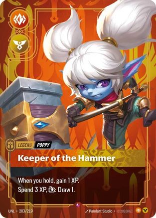Poppy - Keeper of the Hammer (203/219) - UNL - Rare - Foil