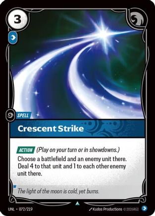 Crescent Strike (072/219) - UNL - Uncommon - Foil