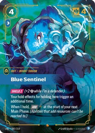 Blue Sentinel (087/219) - UNL - Epic - Foil