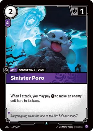 Sinister Poro (137/219) - UNL - Uncommon
