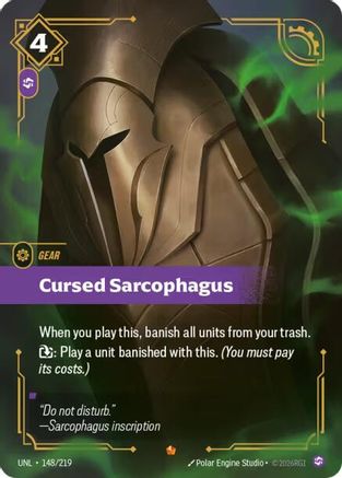 Cursed Sarcophagus (148/219) - UNL - Epic - Foil