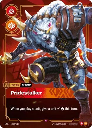 Rengar - Pridestalker (183/219) - UNL - Rare - Foil