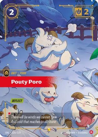Pouty Poro (Overnumbered) (220/219) - UNL - Showcase - Foil