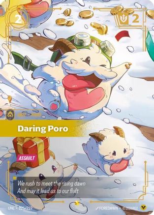 Daring Poro (Overnumbered) (225/219) - UNL - Showcase - Foil