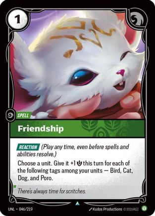 Friendship (046/219) - UNL - Uncommon - Foil