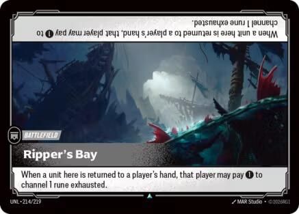 Ripper's Bay (214/219) - UNL - Uncommon