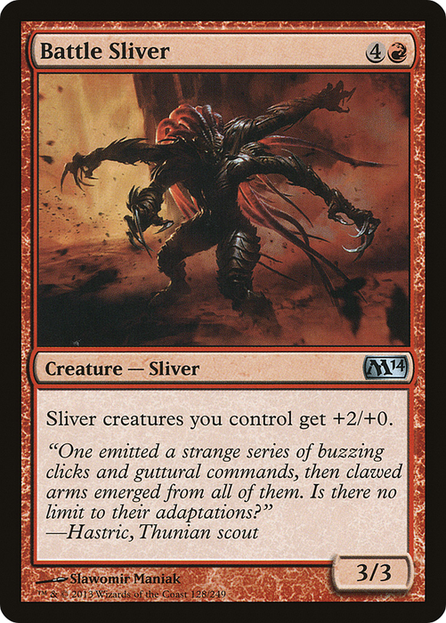 Battle Sliver (M14-128) - uncommon - Foil