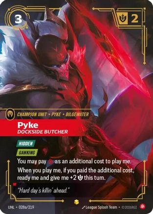Pyke - Dockside Butcher (Alternate Art) (028a/219) - UNL - Showcase - Foil