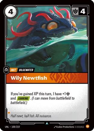Wily Newtfish (108/219) - UNL - Uncommon