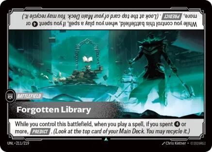 Forgotten Library (211/219) - UNL - Uncommon - Foil