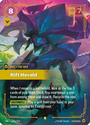 Rift Herald (Alternate Art) (179a/219) - UNL - Showcase - Foil