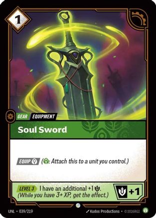 Soul Sword (039/219) - UNL - Common
